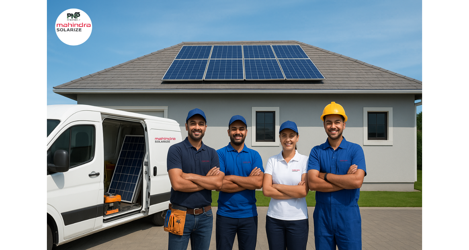 Solar workers installation